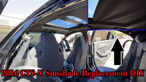 cadillac sun shade|cadillac cts sunroof shade repair.